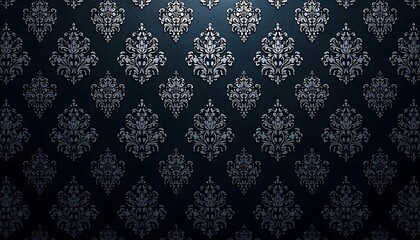 Damask seamless pattern element. Vector classical luxury old fashioned damask ornament, royal victorian seamless texture for wallpapers, textile, wrapping. Vintage exquisite,created with generative ai