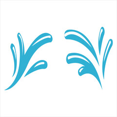 Water Splash symbol and icon Logo Template vector