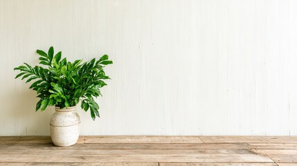 Potted plant in a minimalist interior setting