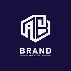 Elegant Letter AB Logo Design