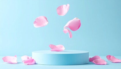 Beautiful pink background with pink rose petals.