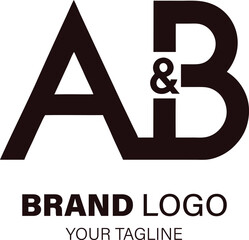 Elegant Letter AB Logo Design