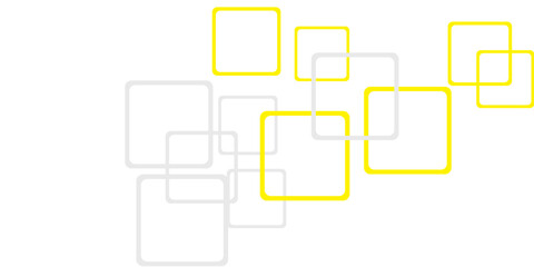 Yellow and grey square element on white background for presentation design. Vector illustration for flyer, banner, backdrop, poster, business card and much more. Suit for business and corporate