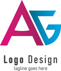 Elegant Letter AG Logo Design