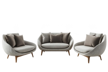 Elevate Your Interior, Modern Sofa Set with Stylish Cushions for Cozy Living Room Design