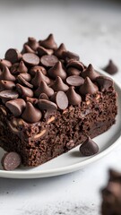 Moist and dense brownie shown in crisp close-up photography &ndash; fudge brownie wallpaper &ndash; bakery wallpaper &ndash; fudge brownie image

