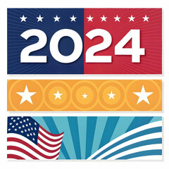 US Presidential Election 2024 Vector Graphics for Campaigns