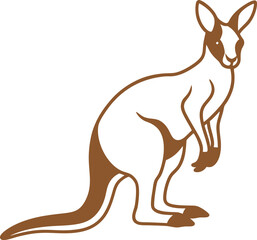 kangaroo vector illustration