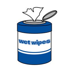 ウエットティッシュのイラスト