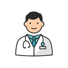 Fototapeta premium flat vector icons of health and medical equipment, doctor, suitable for design and infographic applications
