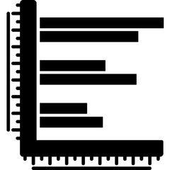 Obraz premium Paired Bar Chart Icon