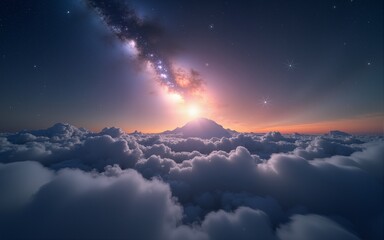 Cosmic exploration hdr 360&deg; landscape. High quality