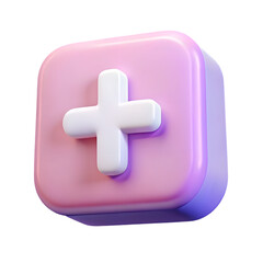 Obraz premium 3D Social Media Share Icon on Transparent Background