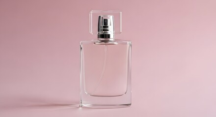 Elegant Empty Perfume Bottle Mockup  Perfect for Fragrance Branding and Packaging Design