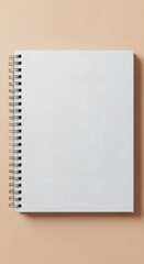Blank Spiral Notebook Mockup Clean, White Pages for Design Presentation