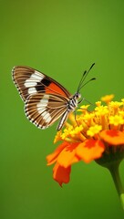 Fototapeta premium butterfly on flower