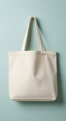 Cream-Colored Tote Bag Eco-Friendly Reusable Shopping Bag, Blank Canvas Tote for Customization, Perfect for Everyday Use