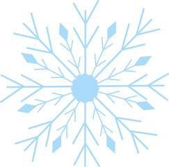 Obraz premium Blue snowflake 8