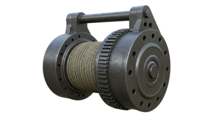 Isolated Winch with Cable