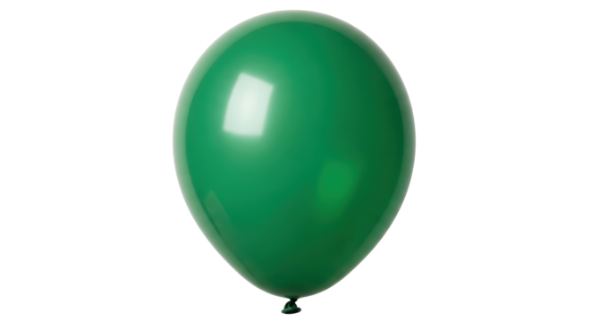 Isolated Green Balloon
