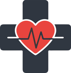flat vector icons of health and medical equipment, healthcare, suitable for design and infographic applications