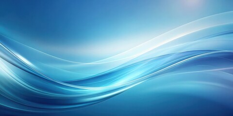 Gradient abstract background blue with soothing curves