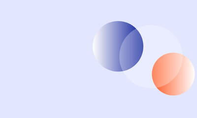 blueblue and orange circle on white background pills on white background