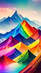 Rainbow mountains, colored lakes, or uniquely shaped hills