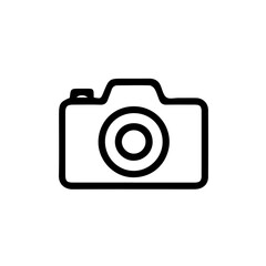 Camera Icon: A simple yet effective line art icon representing a classic camera. Perfect for websites, apps, or any project related to photography or image capturing.
