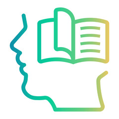 read Line Gradient Icon