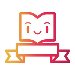 ribbon Line Gradient Icon