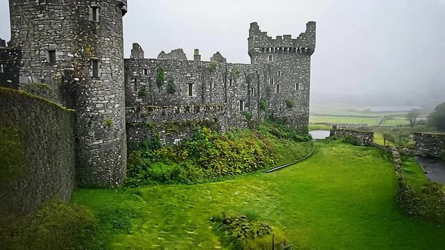 bunratty castle in mist video