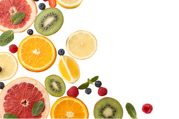 Fresh fruit background