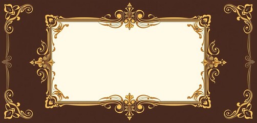Elegant ornate vintage rectangle frames, perfect for design projects EPS file included, texture, design
