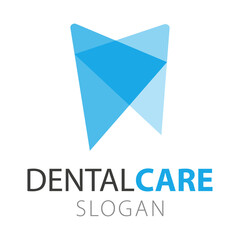 Naklejka premium Logo moderne de cabinet dentaire avec dent stylisée