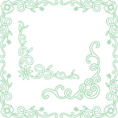 Beautiful flower art and mandala vector design