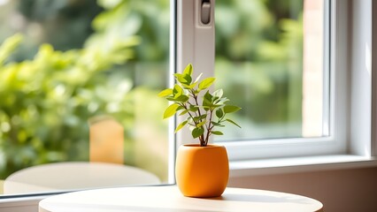 plant, home, interior, pot, window, flower, vase, house, room, kitchen, decoration, flowers, table, wall, design, glass, plants, nature, wood, garden, architecture, indoor, spring, light, decor