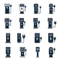 EV Charge Symbol – Minimalist Electric Station Vector
