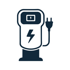 EV Charger Icon – Electric Car and Bike Charging Sign