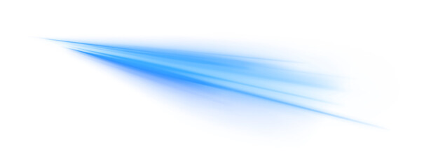 Digital image of light rays, striped lines on a blue light background. Design element for visualizing air or water flow. Light, light garland PNG.	