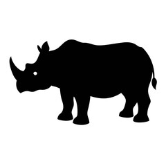 rhino large black silhouette