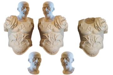 Sculture in marmo replicate e simmetriche