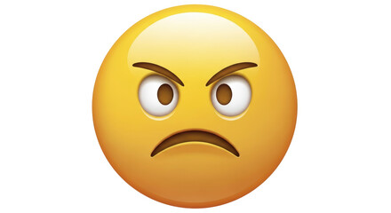 Fototapeta premium Isolated Emoji Angry