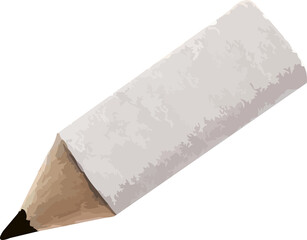 3d white pencil