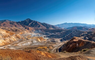 Naklejka premium Mines in progress
