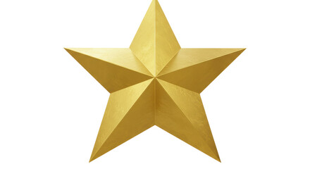 Isolated Golden Star