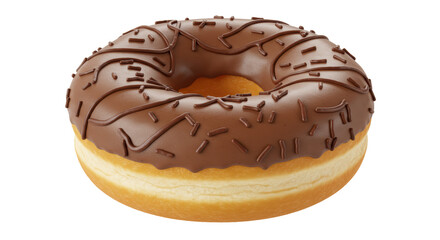 Isolated Chocolate Donut