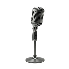 Vintage Microphone: Retro Audio Equipment
