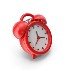 red alarm clock