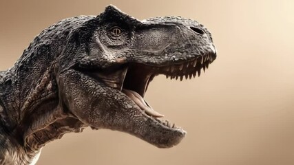 A formidable dinosaur roars teeth bared fierce reptilian gaze focused Scaled skin predatory head ancient beast strength and power a prehistoric giant stands defiant against time - Powered by Adobe